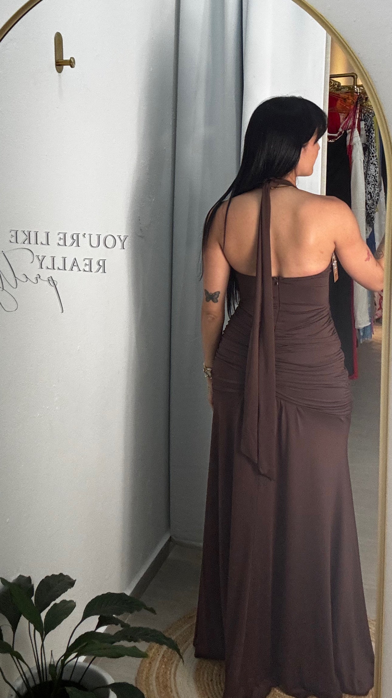 Brown Chocolate Maxi Dress