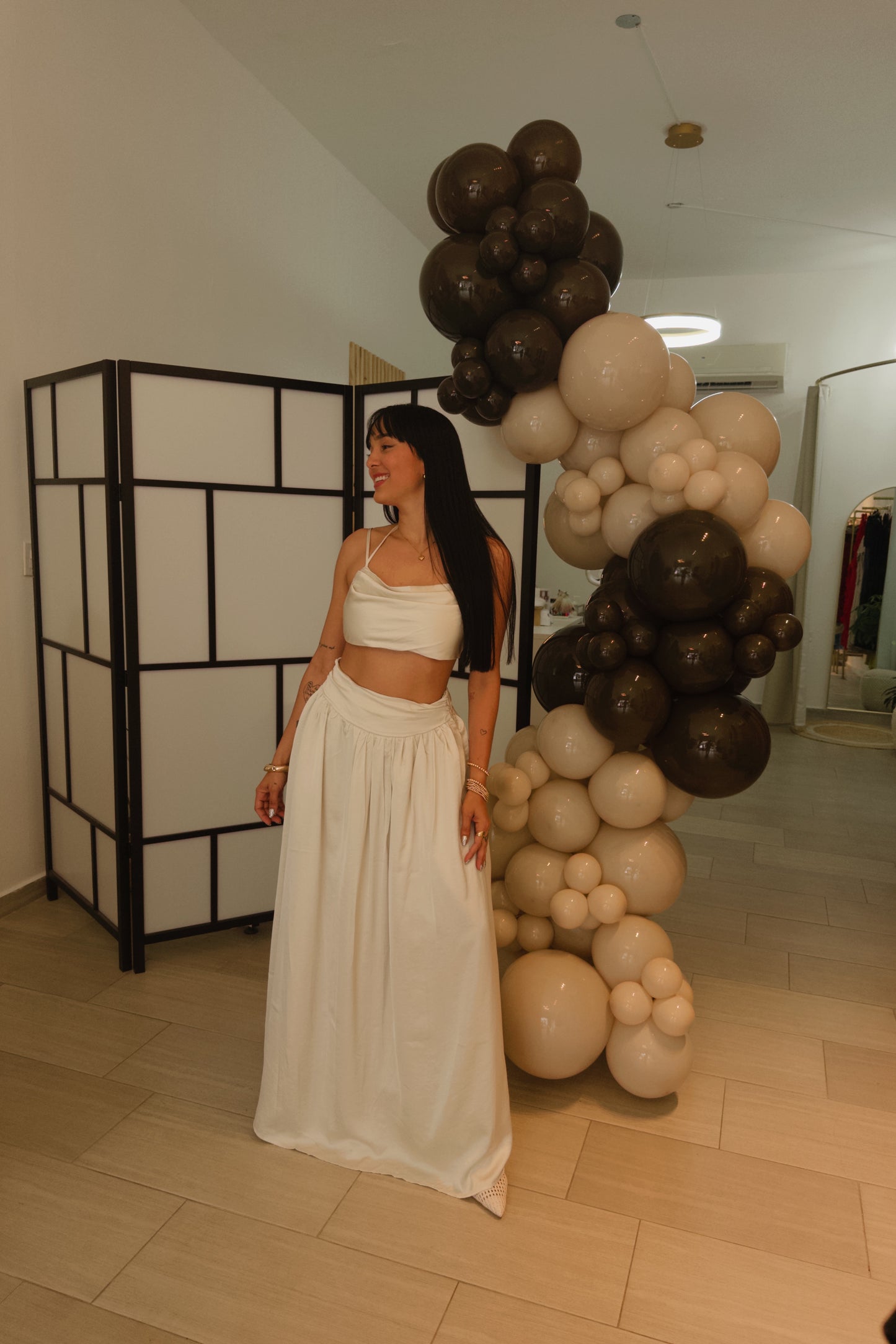 Maxi Skirt Set Off white