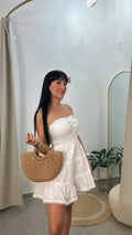 Sweetheart White Mini Dress