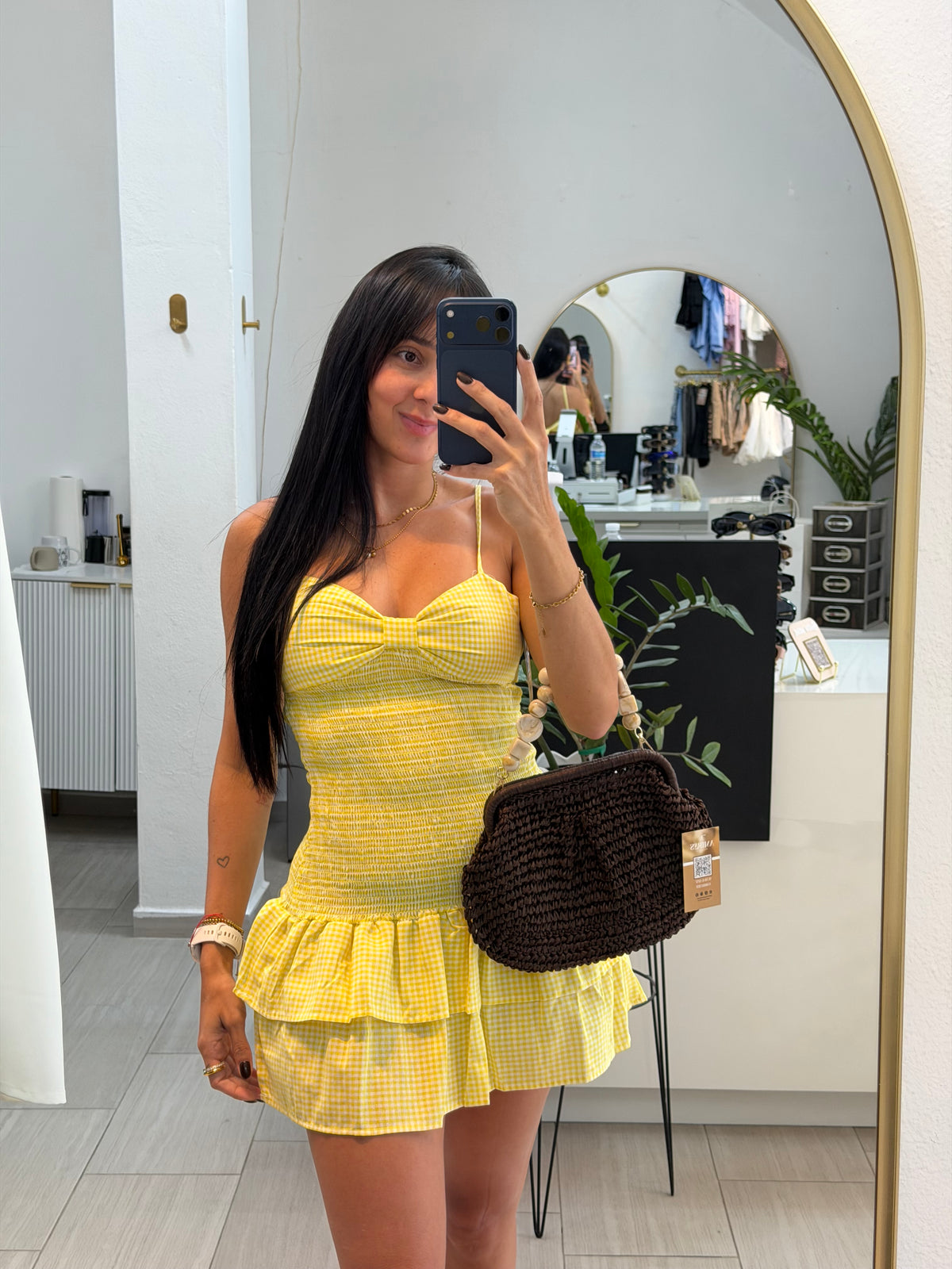 Yellow Mini Dress