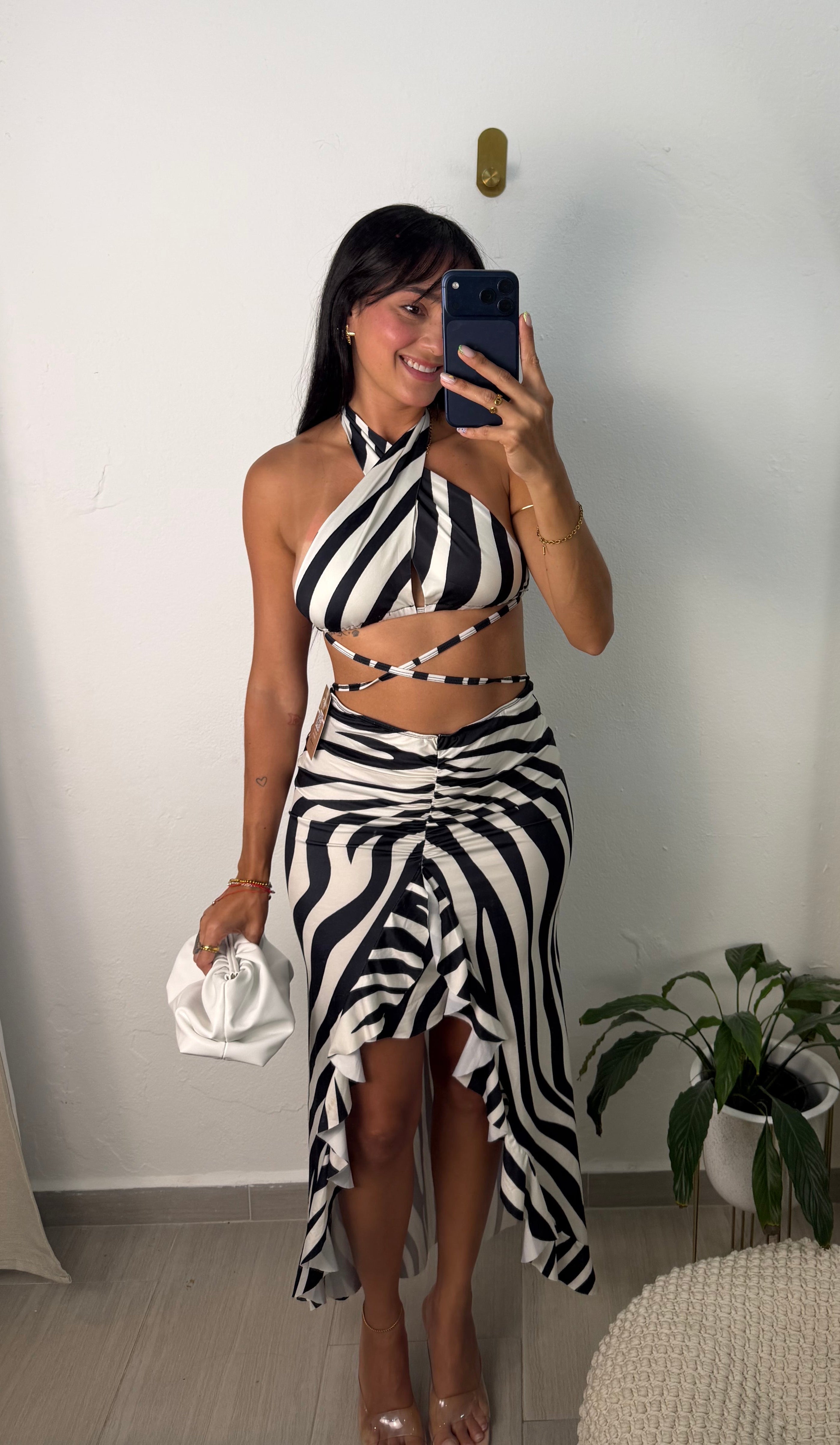 Halter Dress Animal Print
