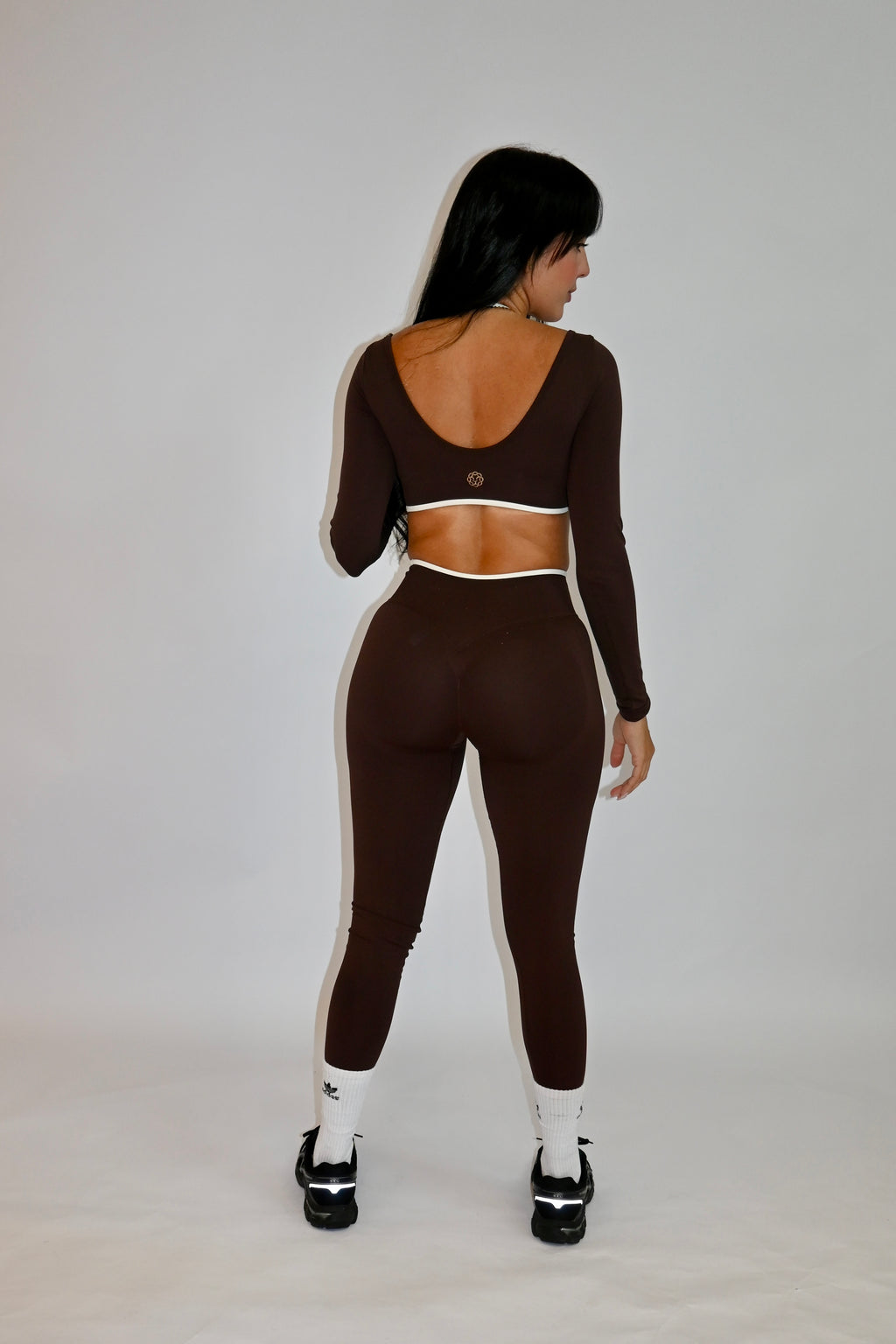 Brown Long Sleeve Pants Set