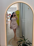 Strapless Apricot Dress
