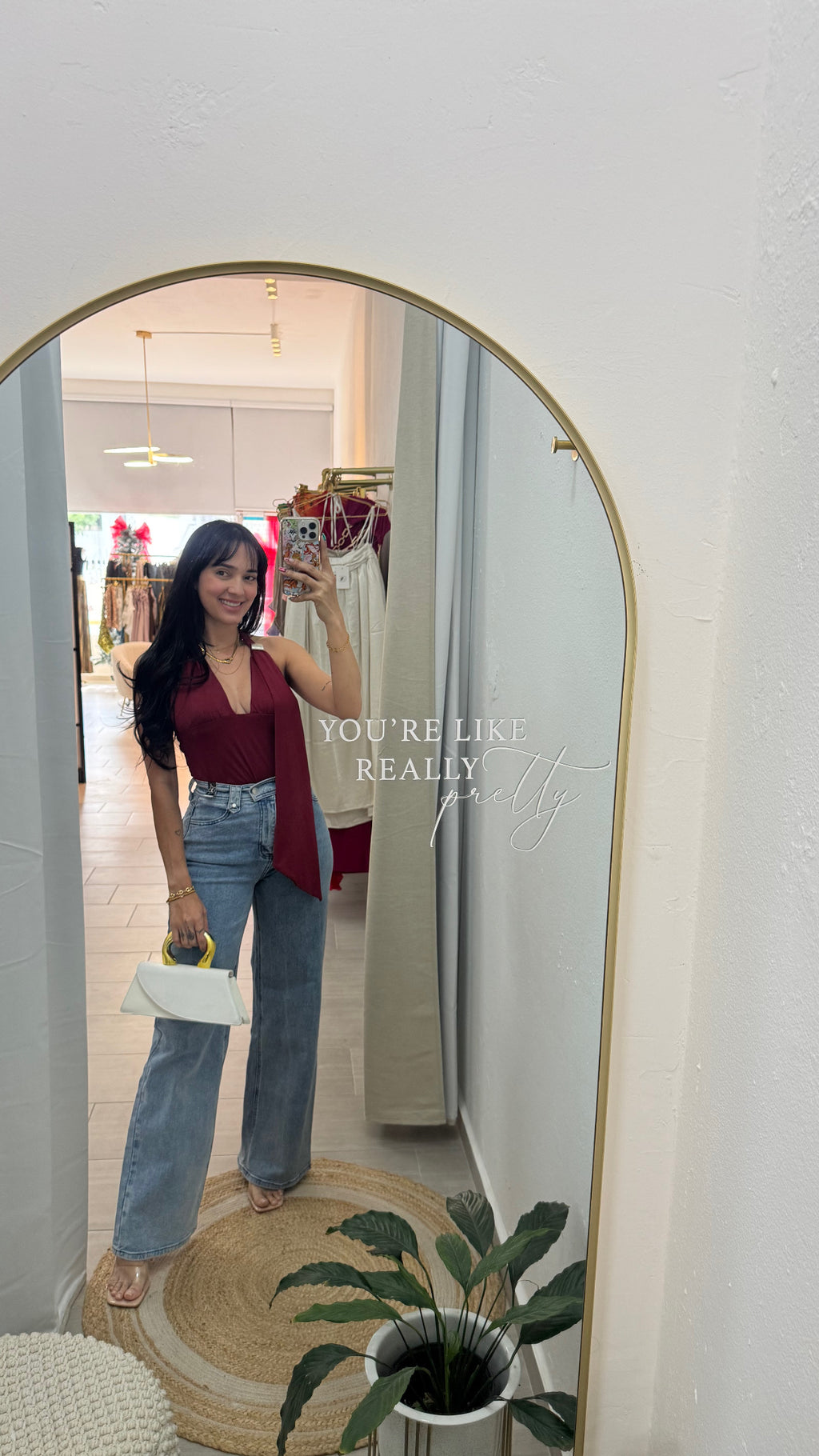 Halter Burgundy Top