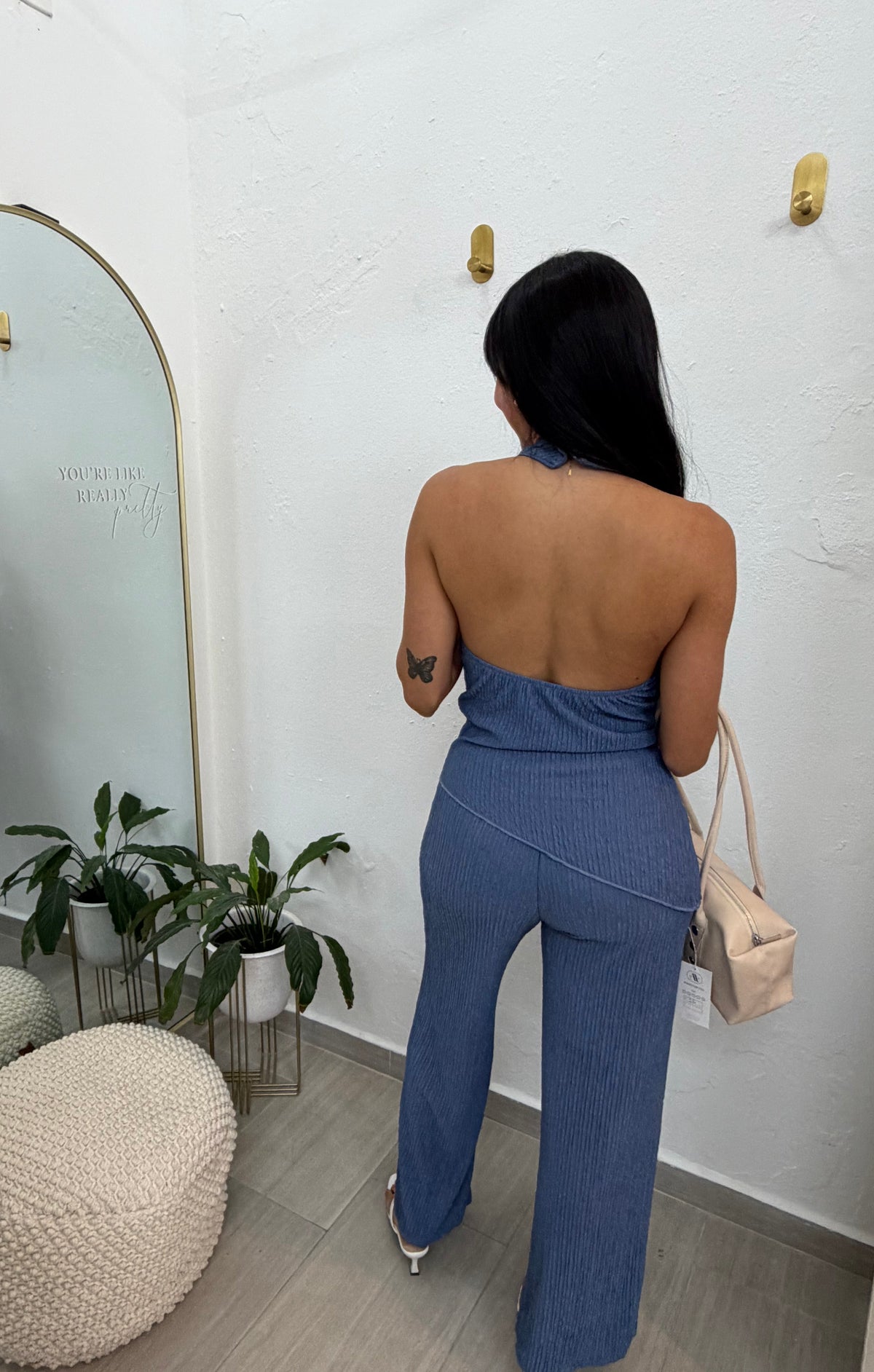 Blue Long Pants Set