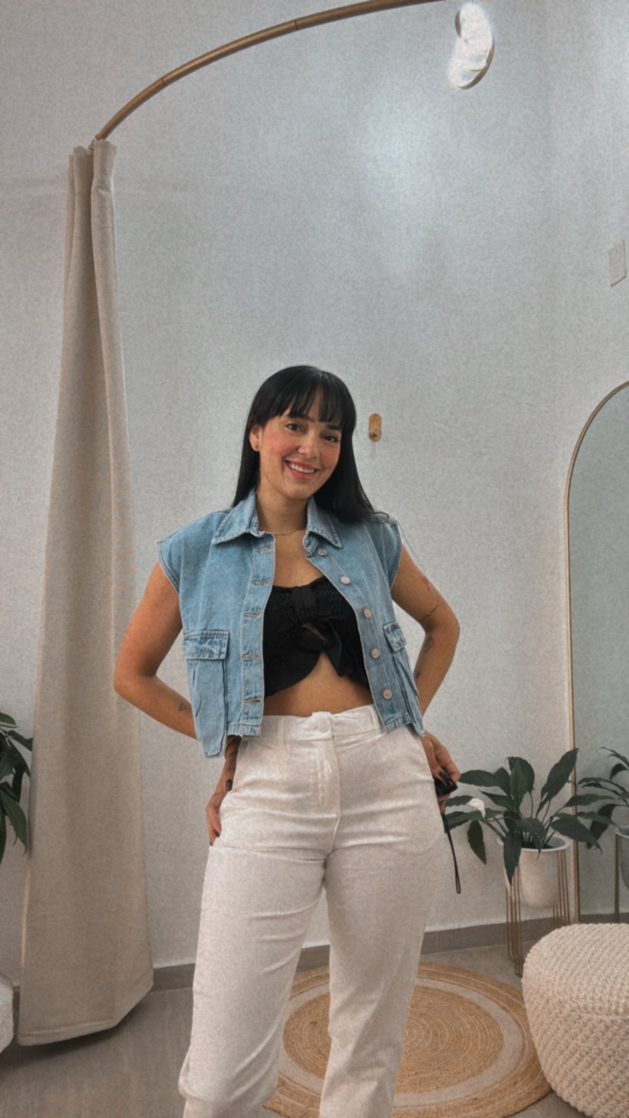 Meli White Long Pant