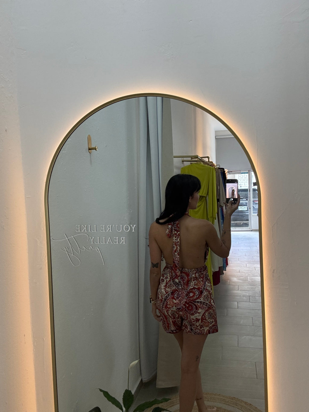 Red Casual Romper