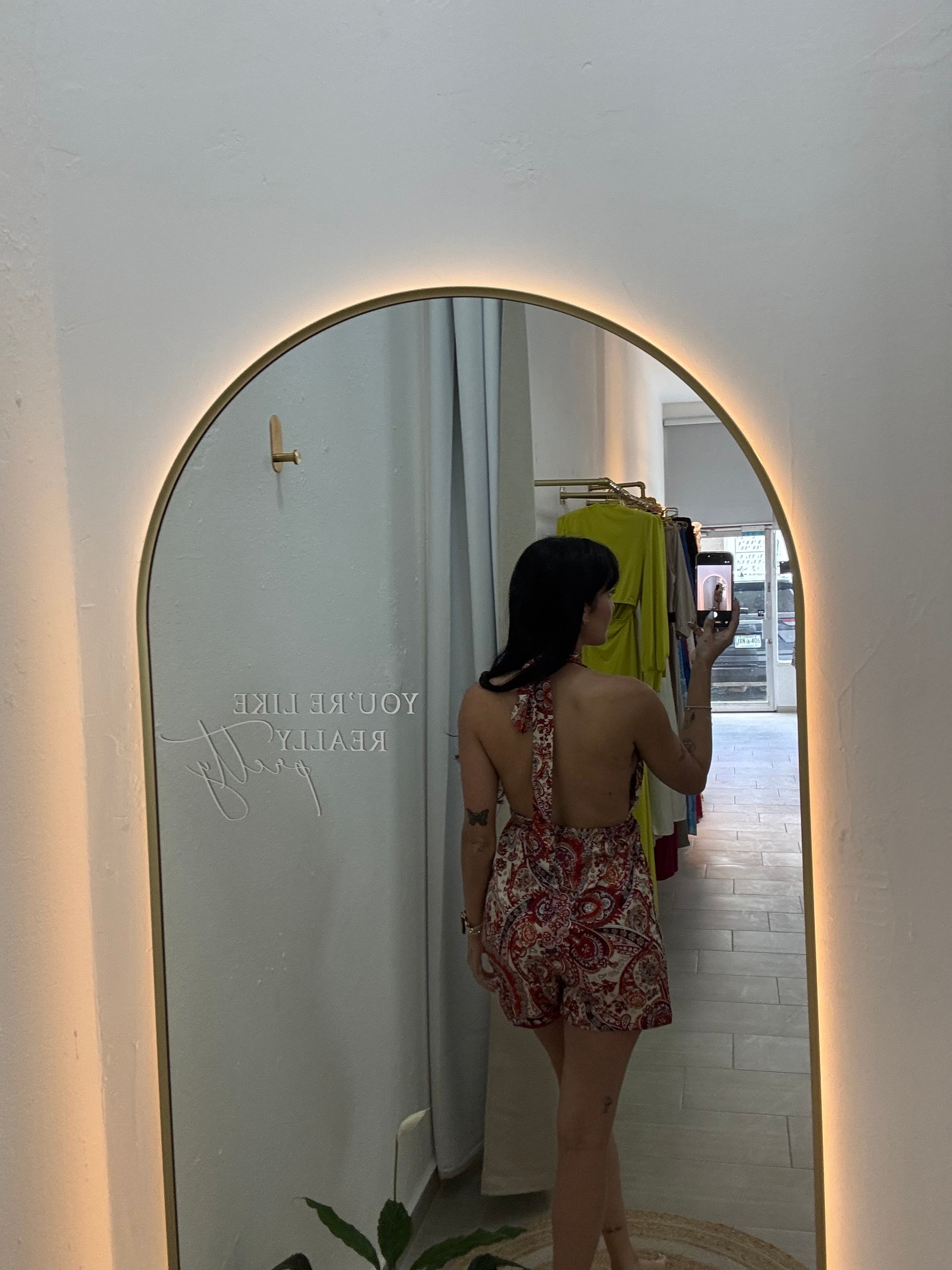 Red Casual Romper