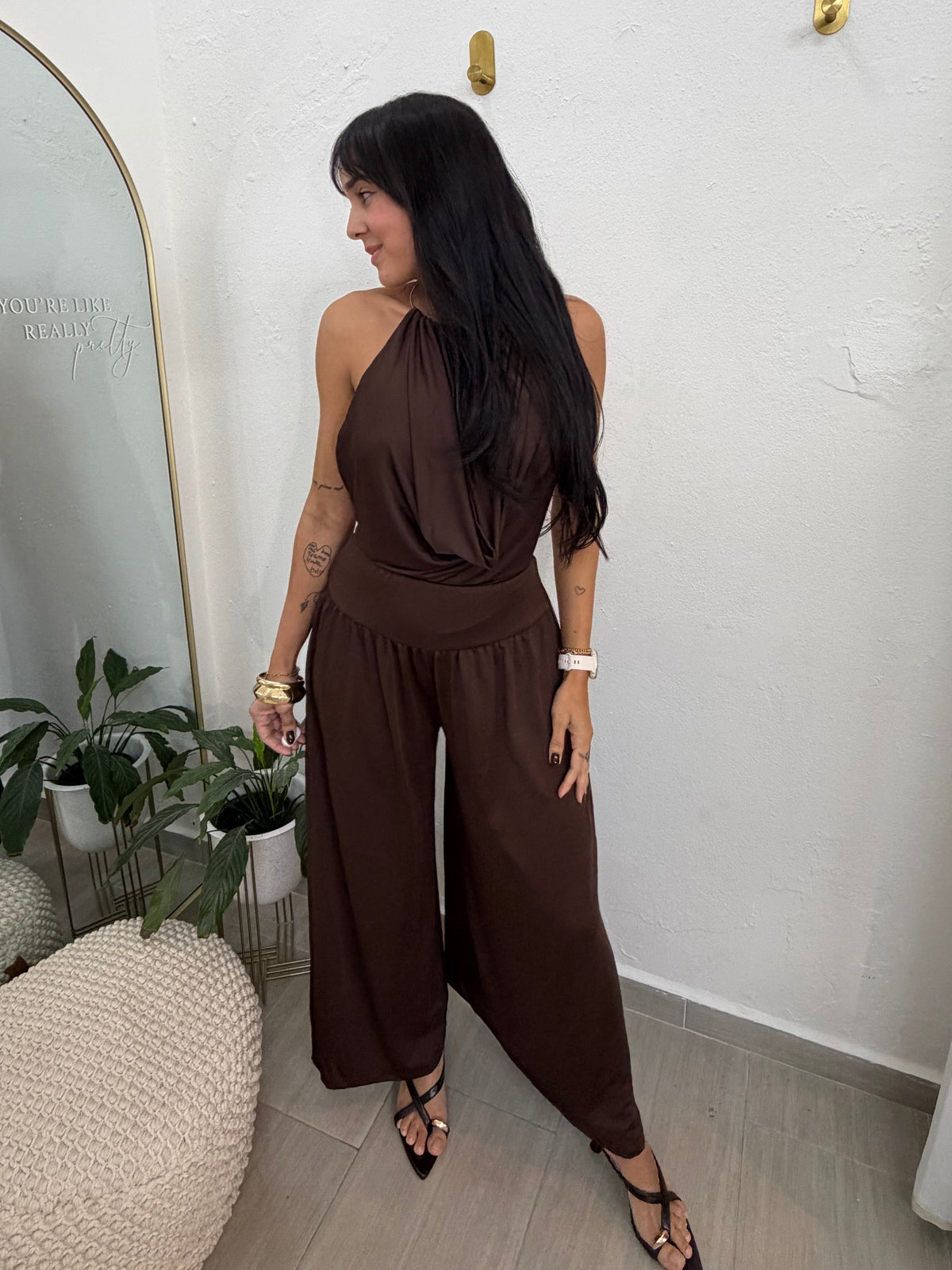 Brown Pants Set