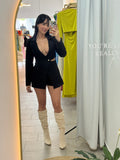 Isabelle Romper Black