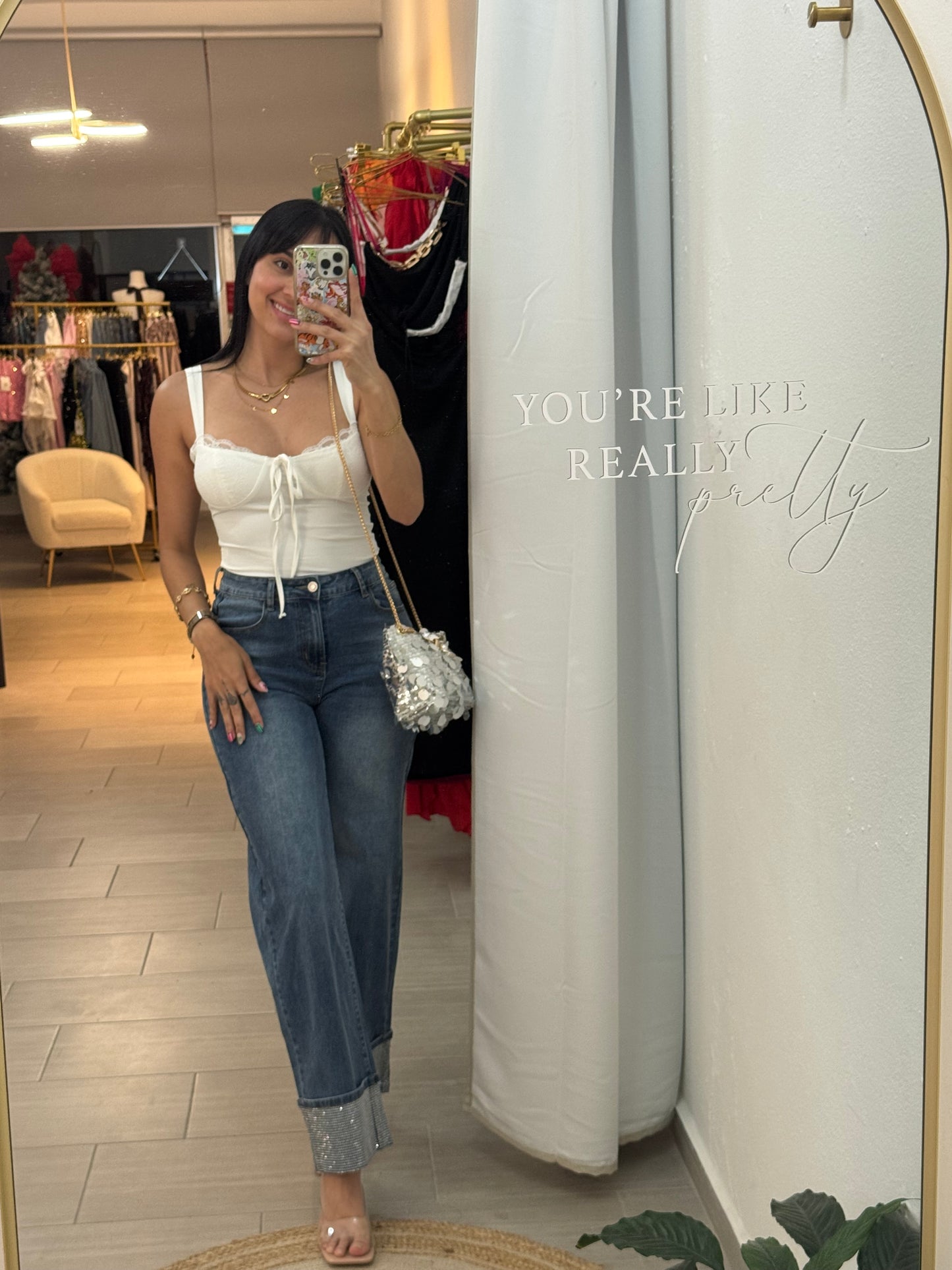 Lace Detail White Shirt