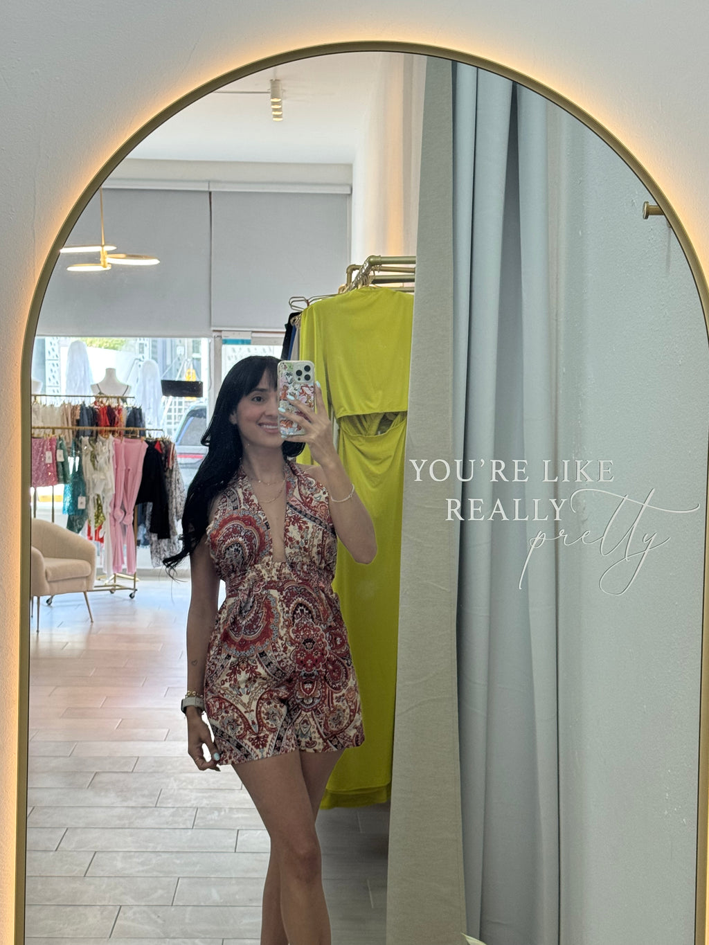 Red Casual Romper