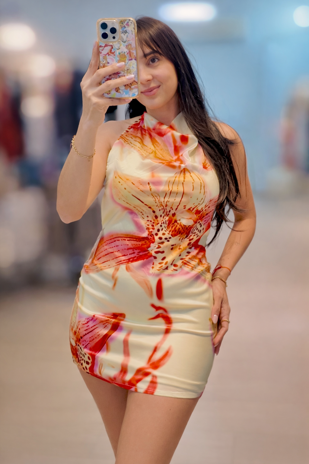 Bodycon Mini Dress Light Yellow