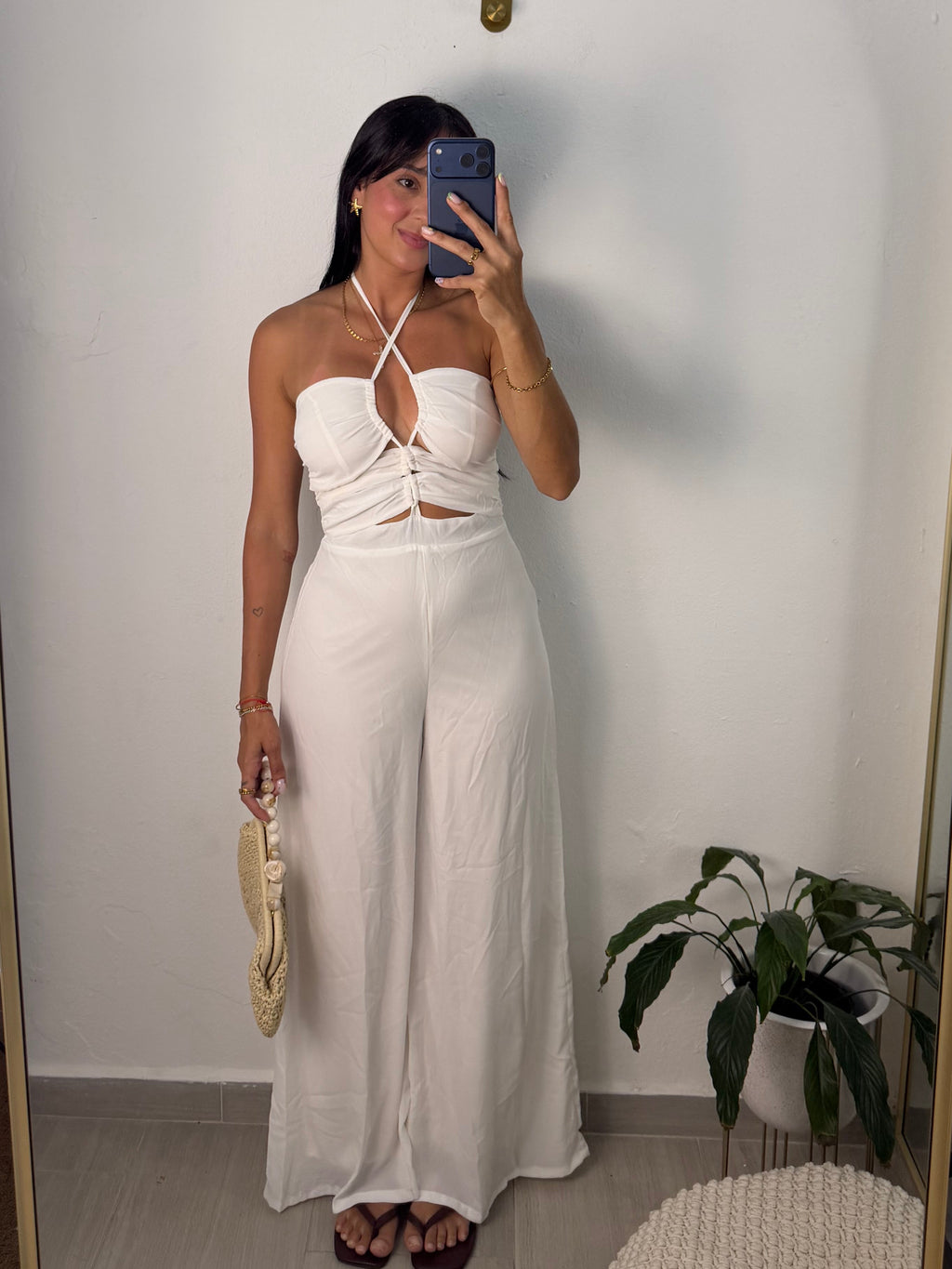 Celi Jumpsuit White