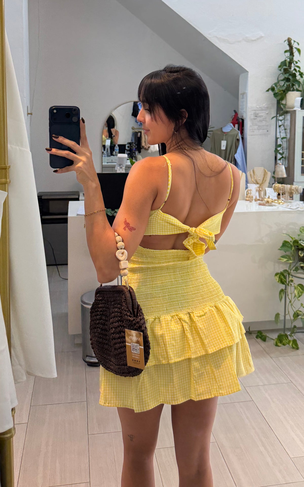 Yellow Mini Dress