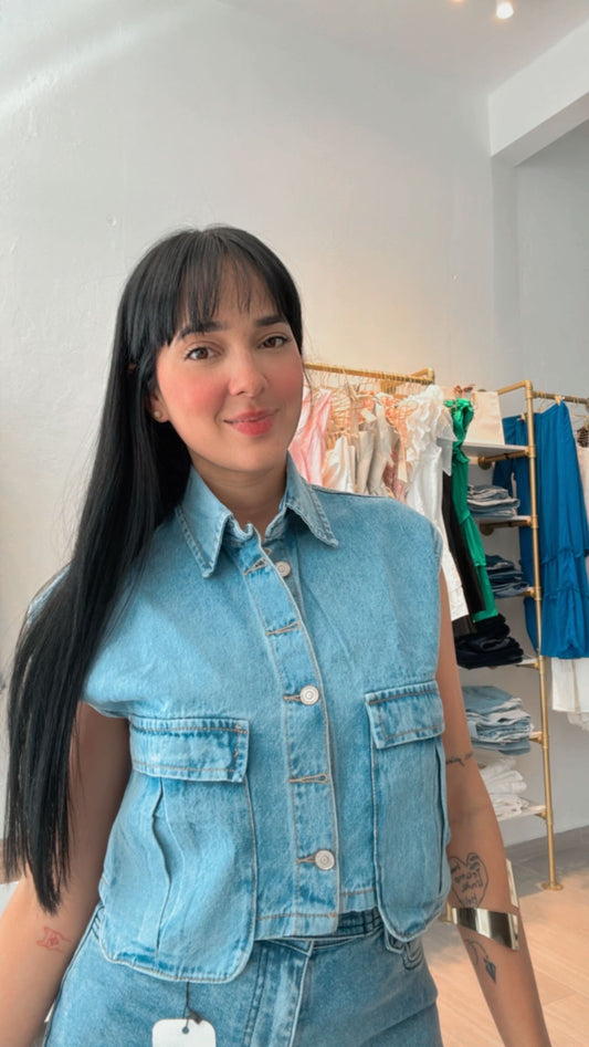 Lizy Denim Top