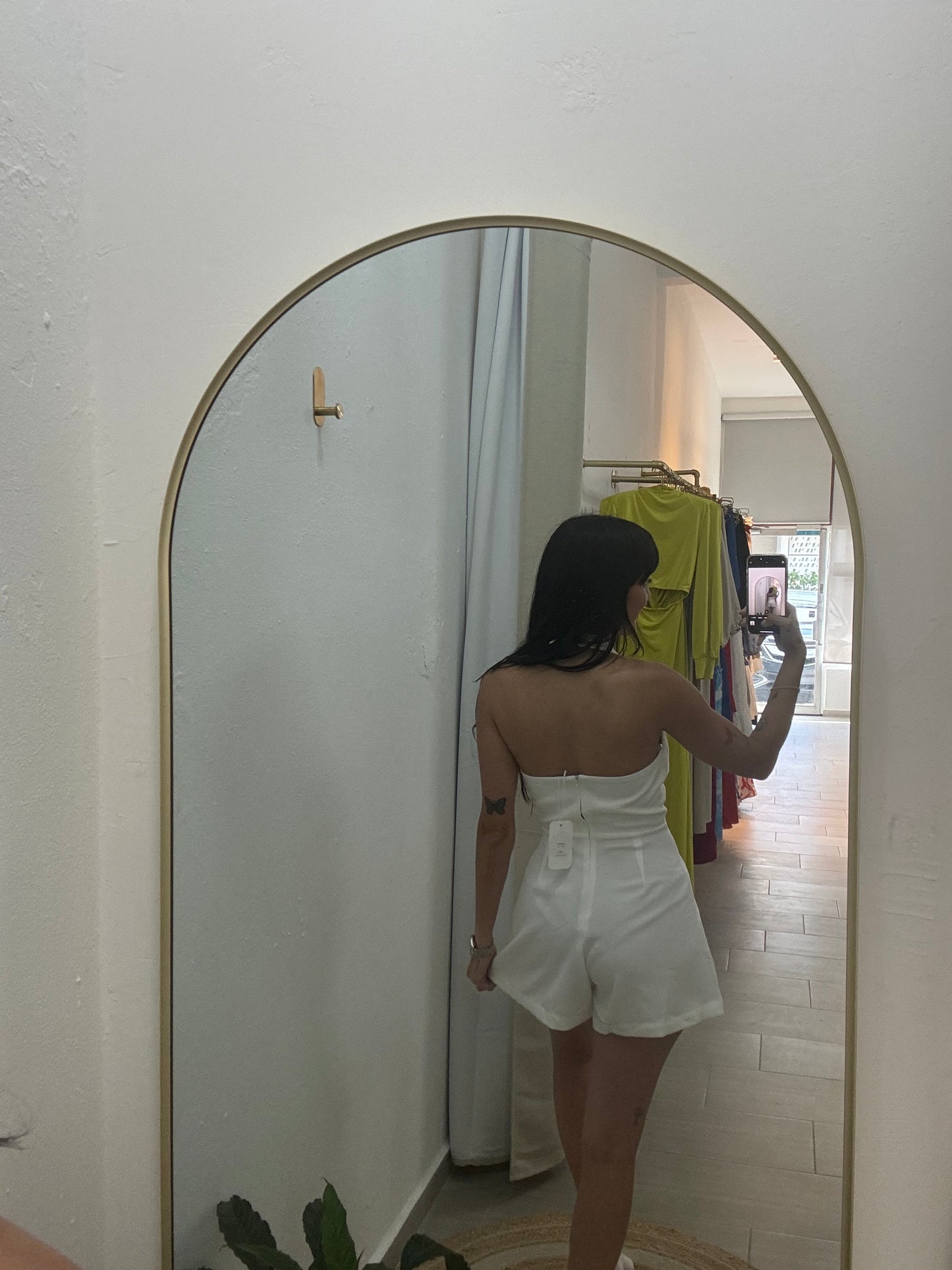 Tie Front Romper White