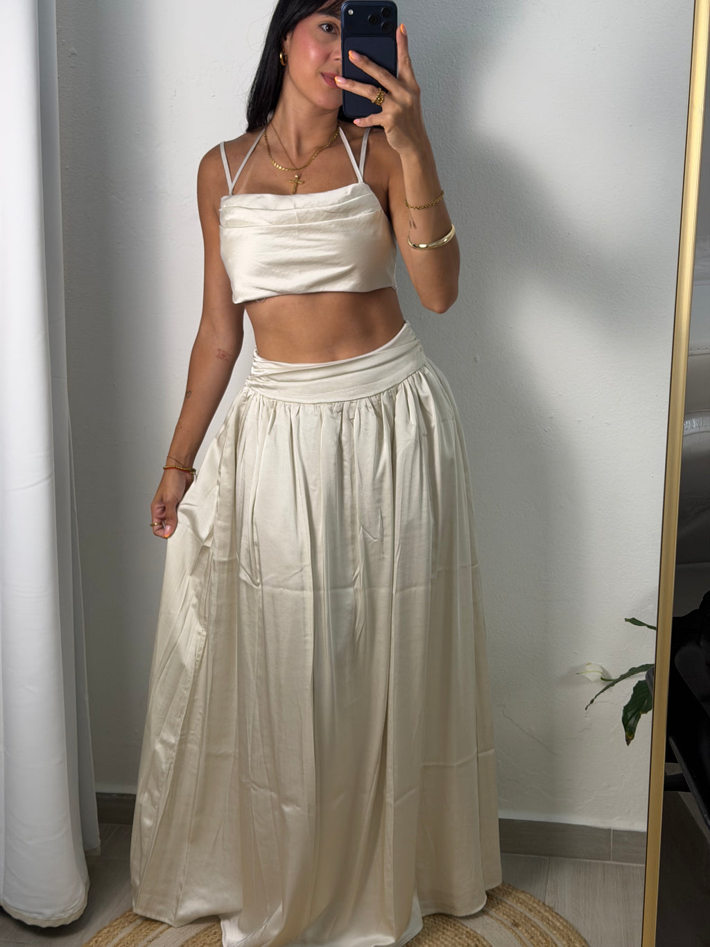 Maxi Skirt Set Off white