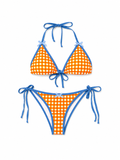 Orange and Blue Swimsuit