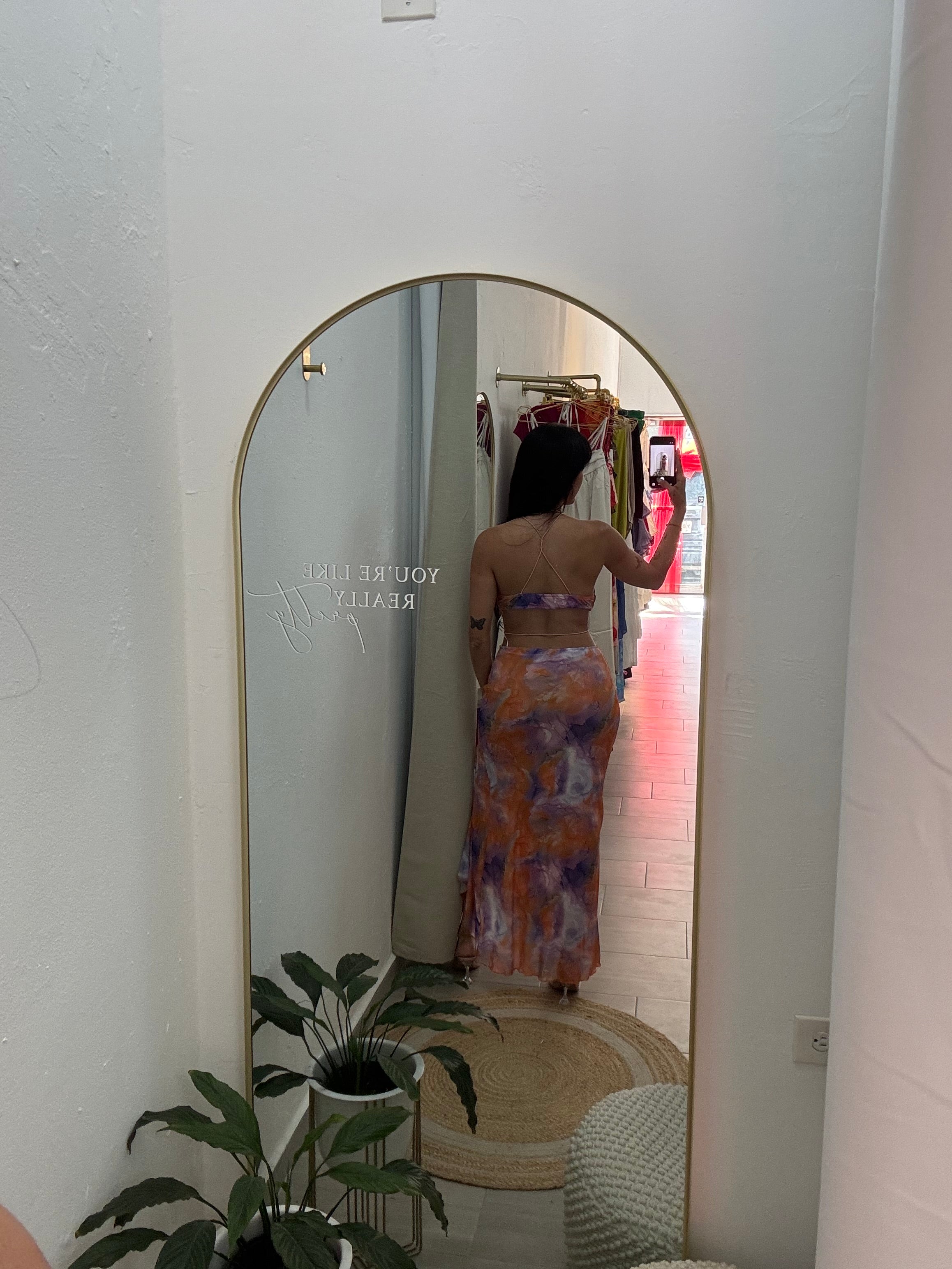 Midi Dress Orange