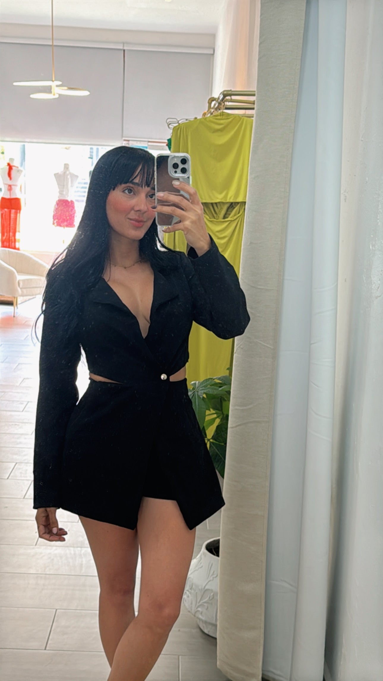 Isabelle Romper Black
