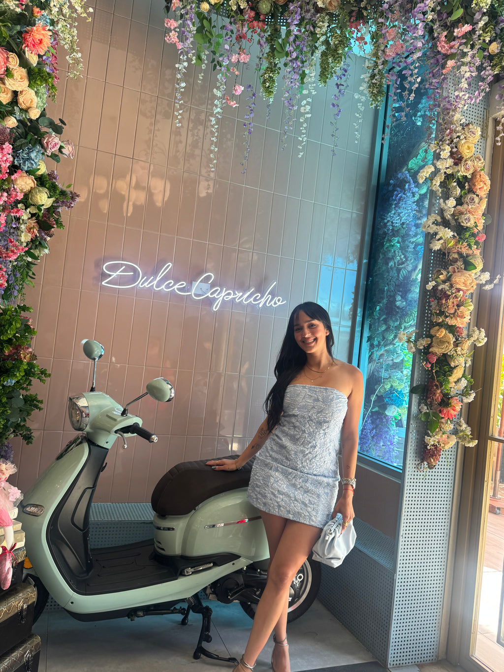 Baby Blue Strapless Dress