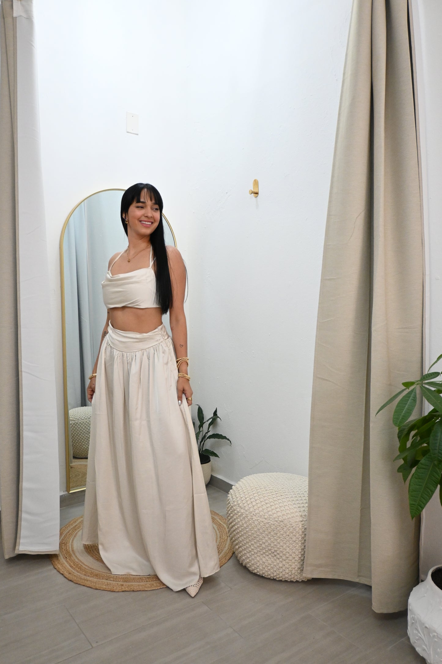 Maxi Skirt Set Off white