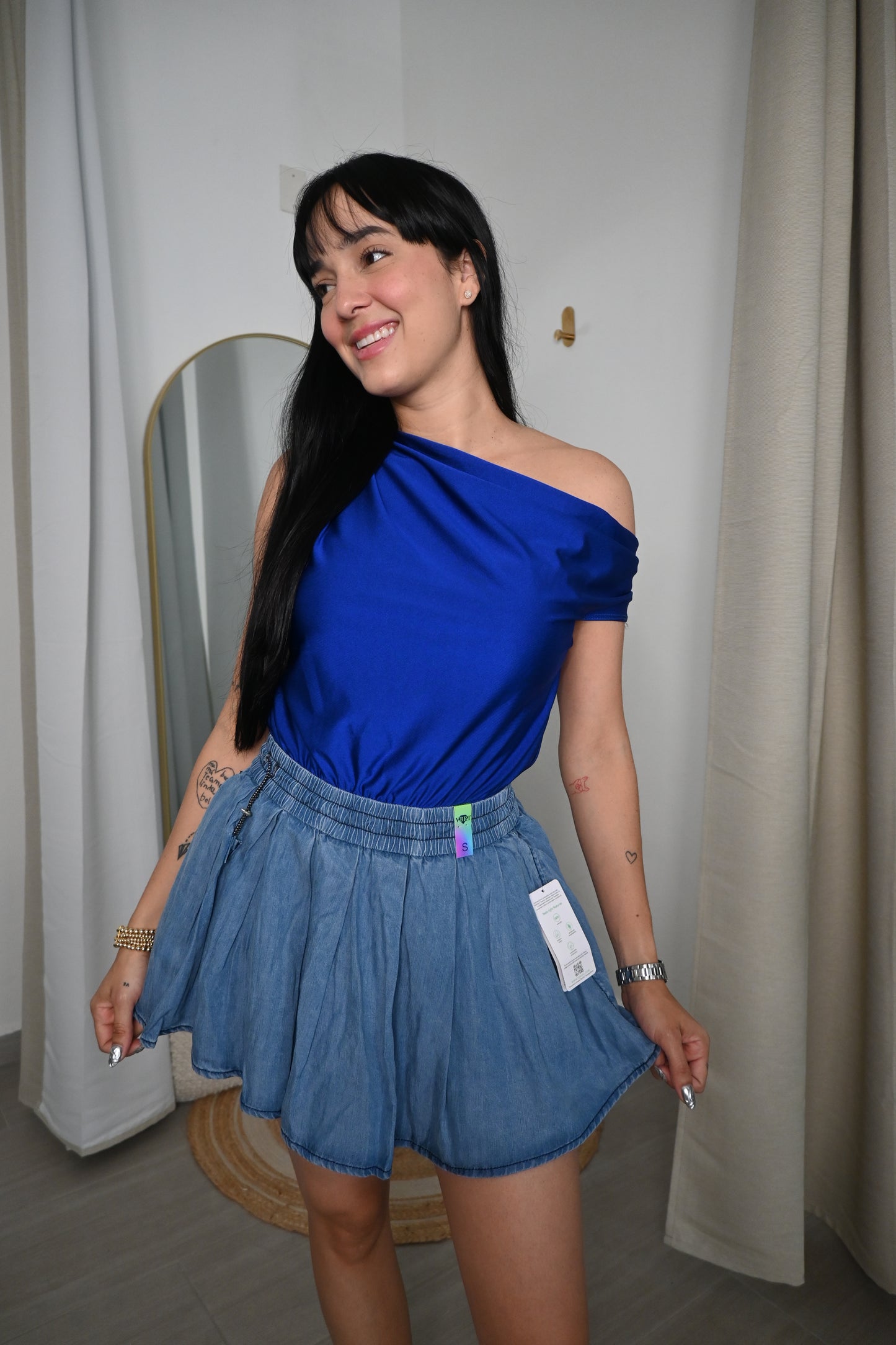 Rebel Denim Skirt