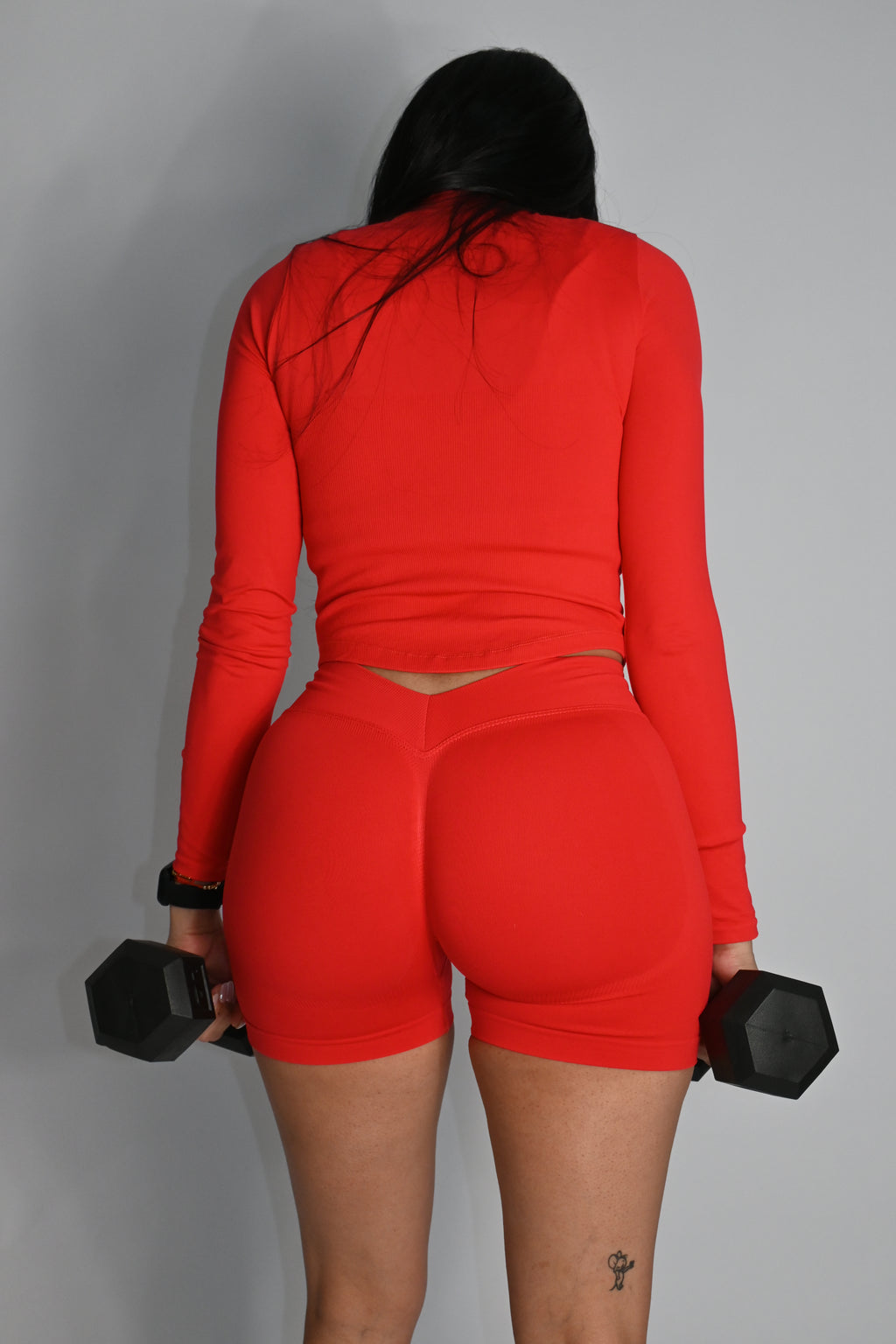 Red Short and Coat Gym set