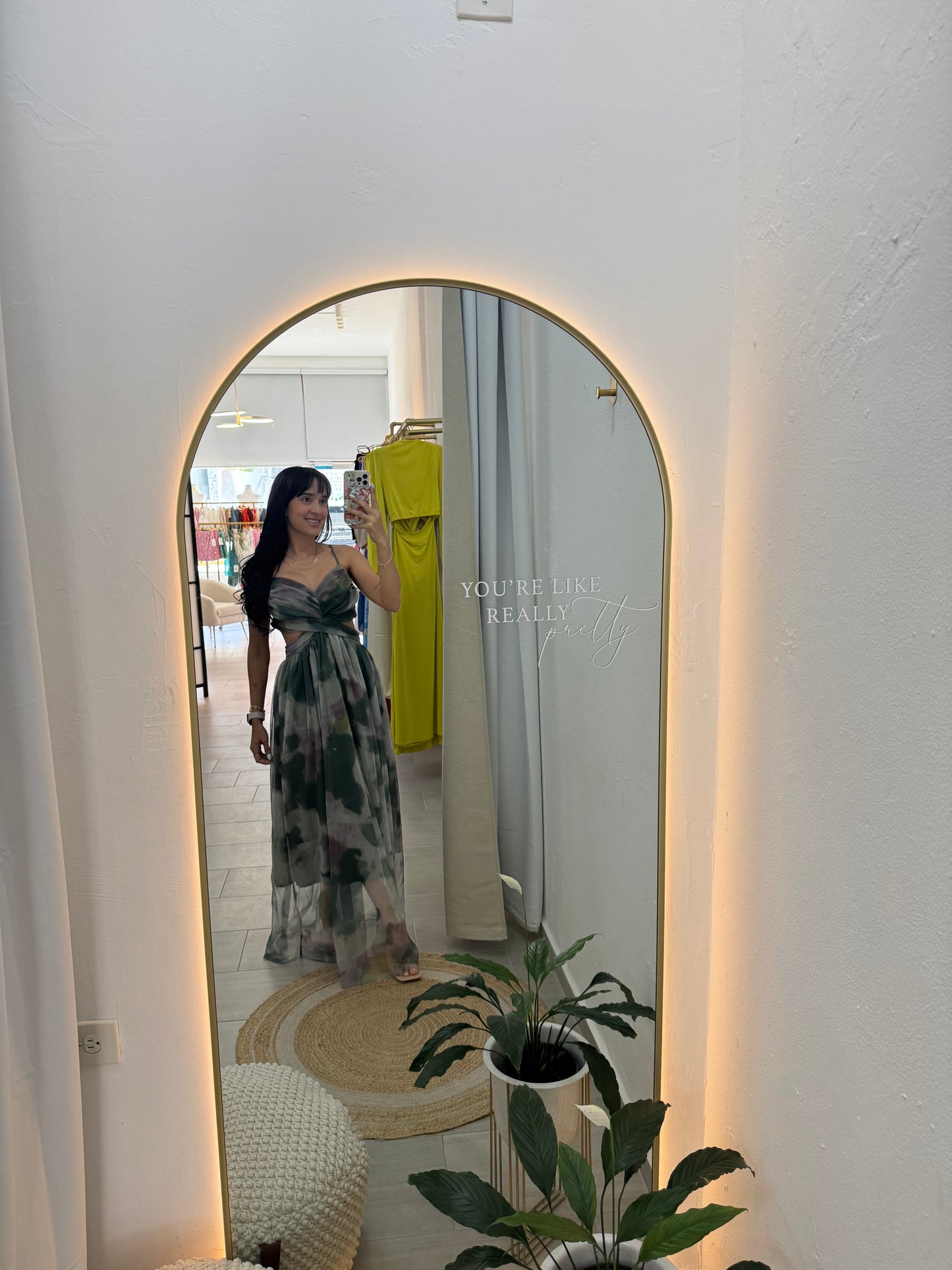 Army Green Long Dress