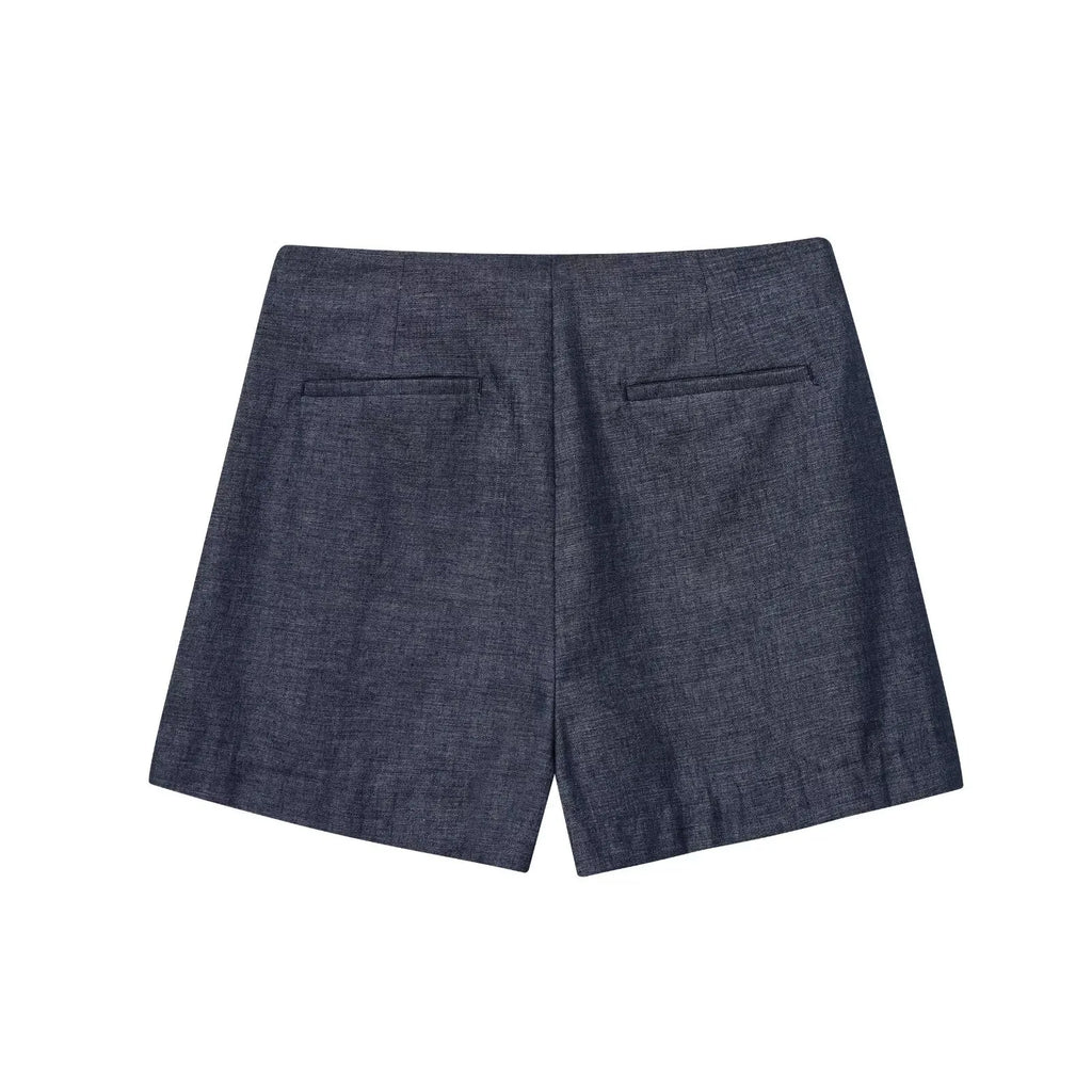 Denim Gold Details Short Pants
