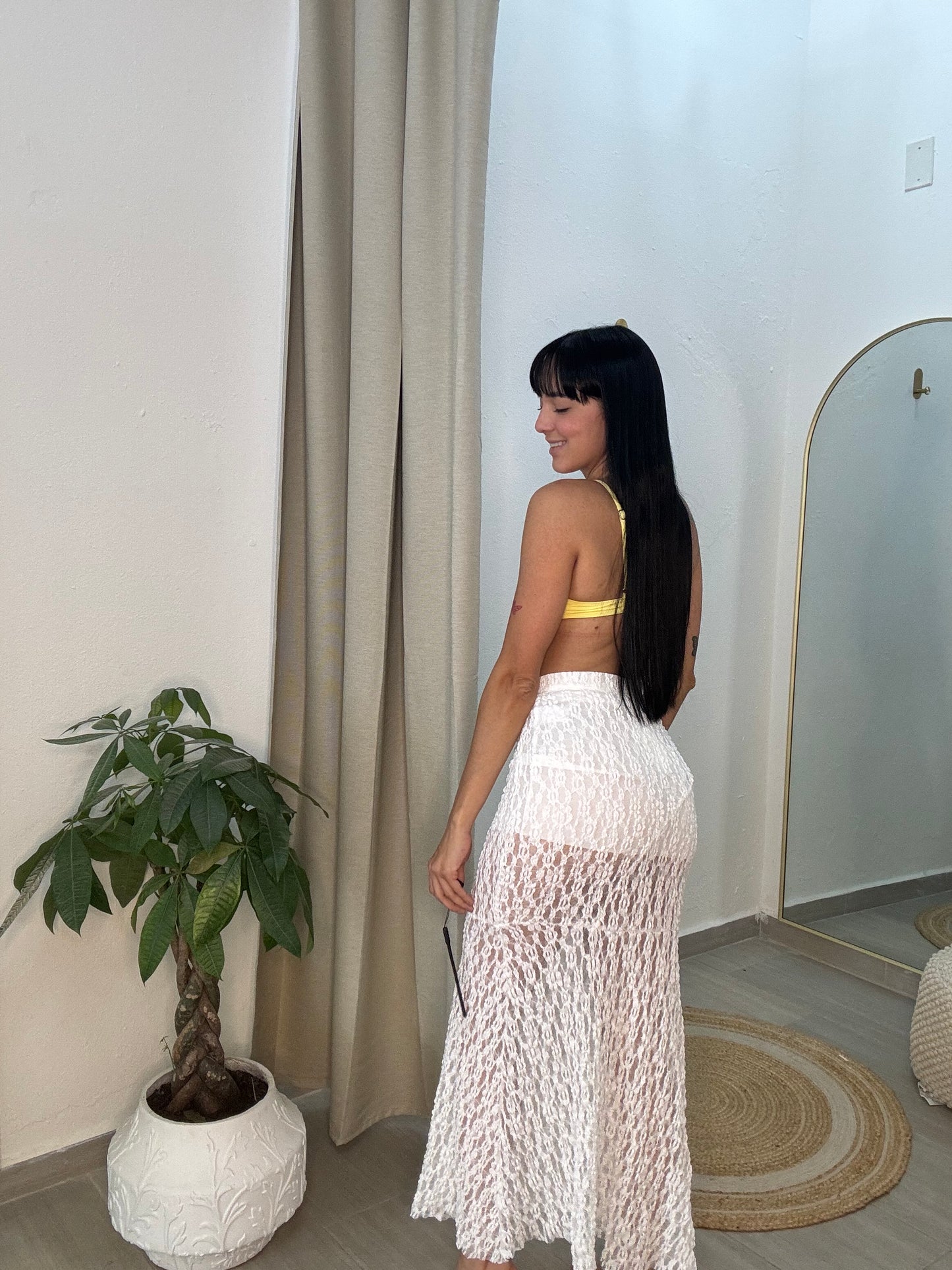 Lace Skirt White