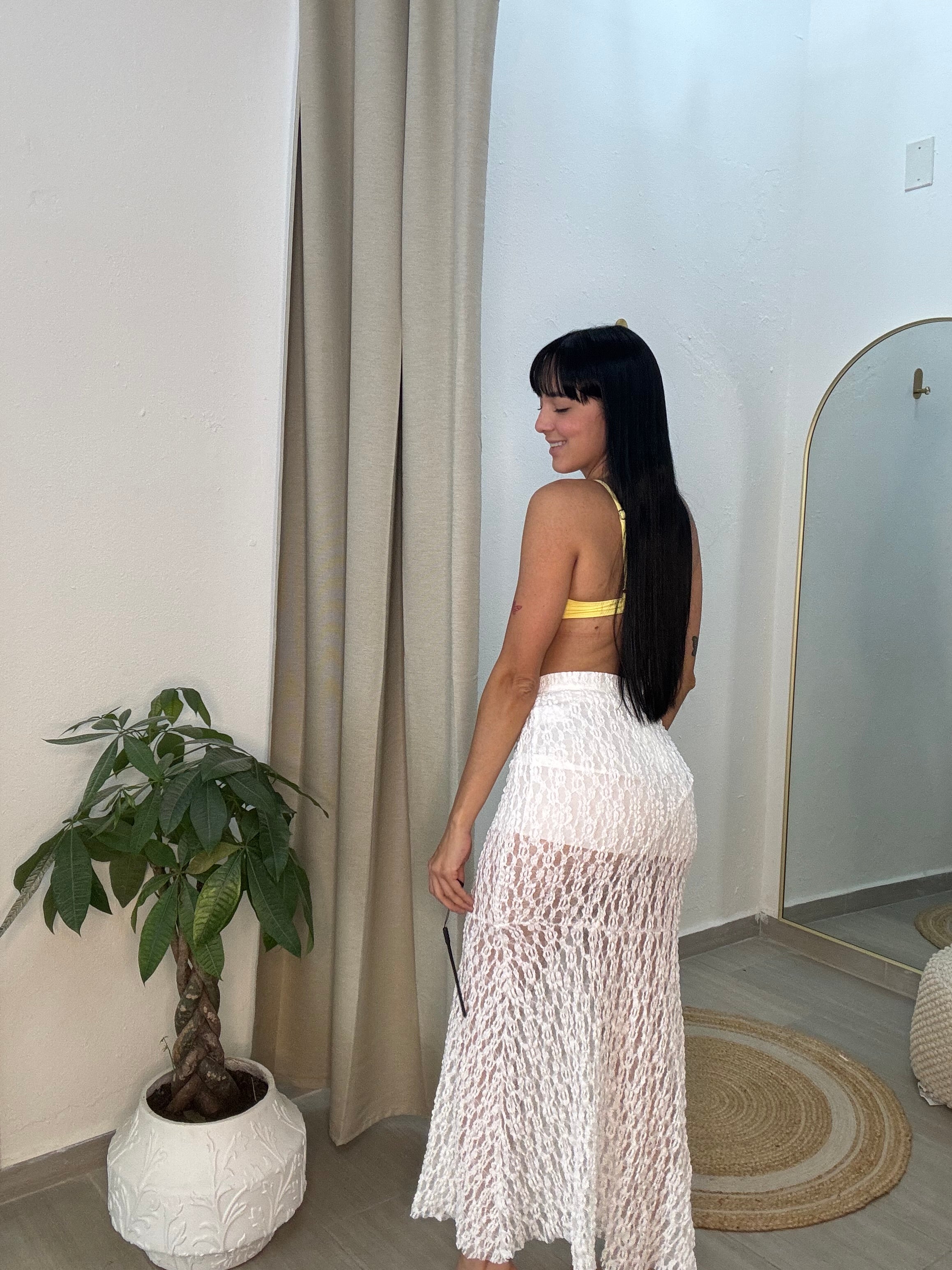 Lace Skirt White