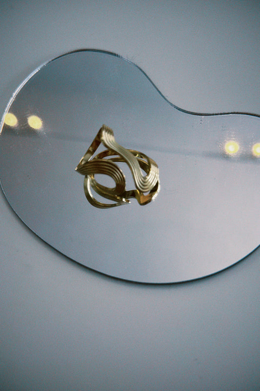 Golden Flow Ring