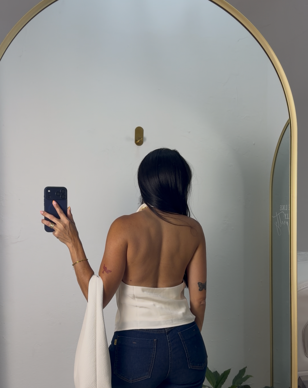 Satin White Shirt