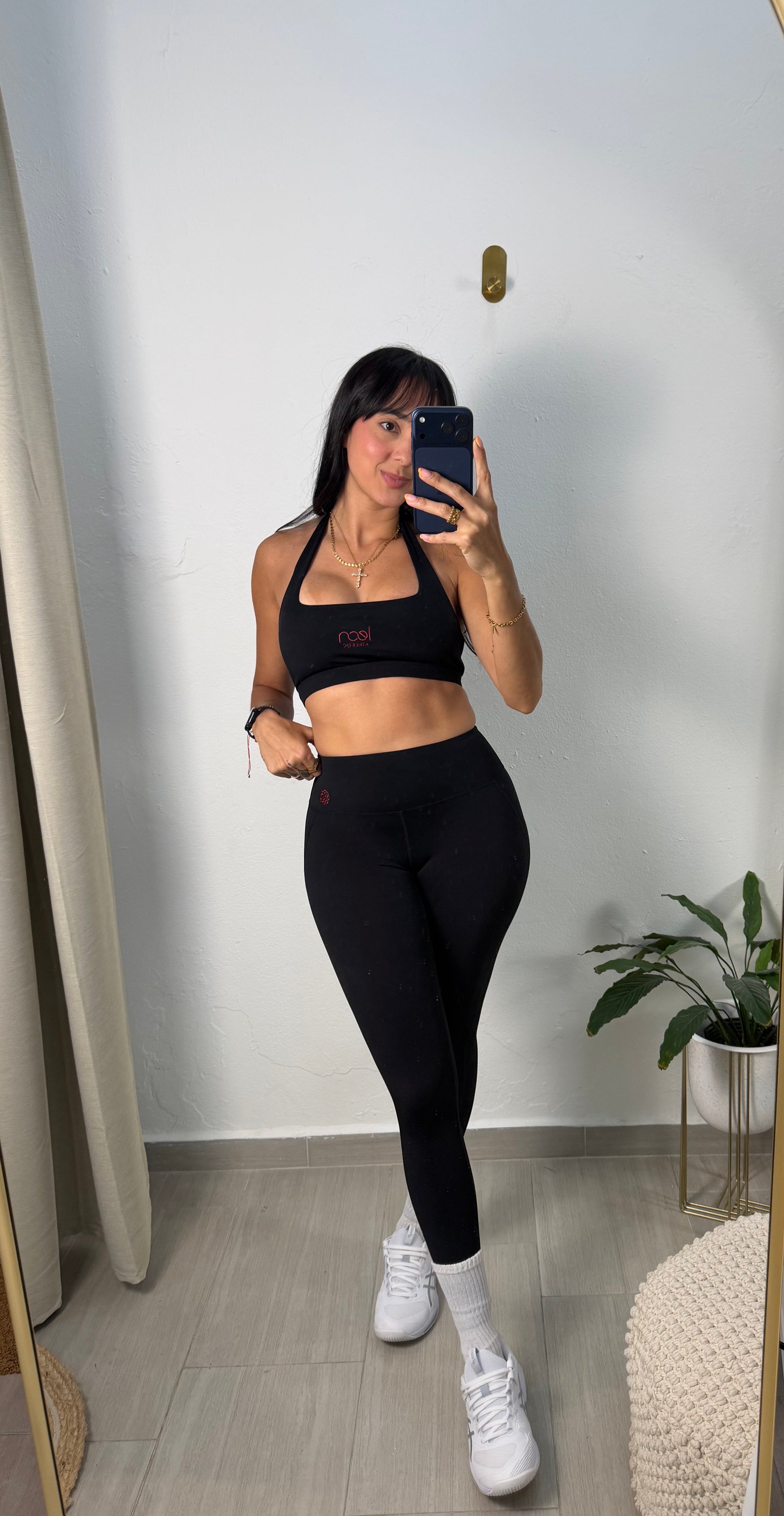 Black Bra and Leggins Gym Set
