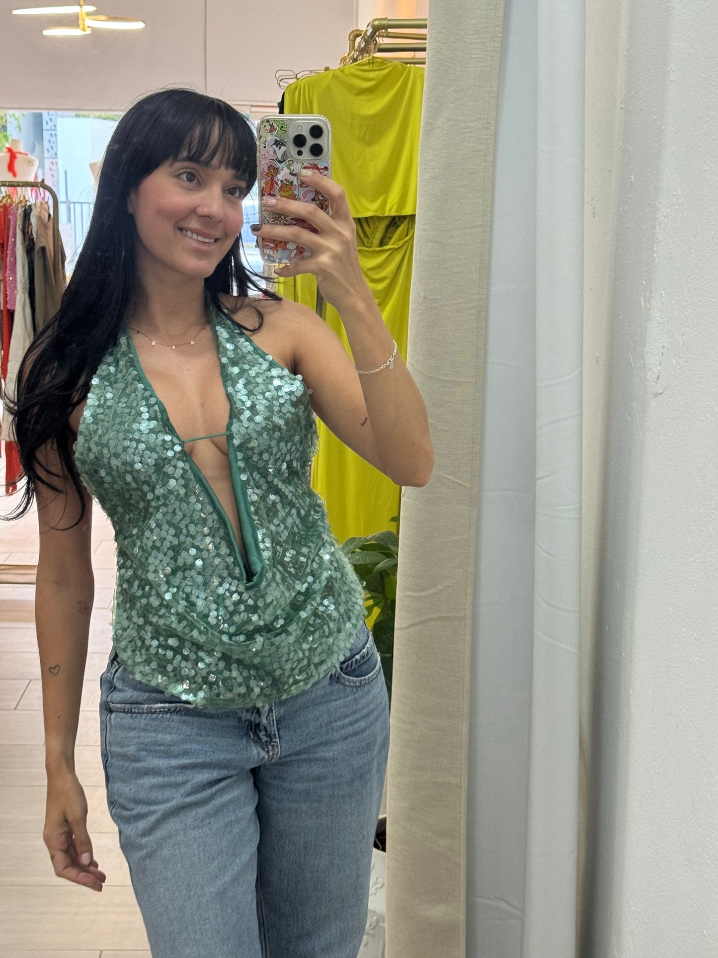Halter Tanks Green