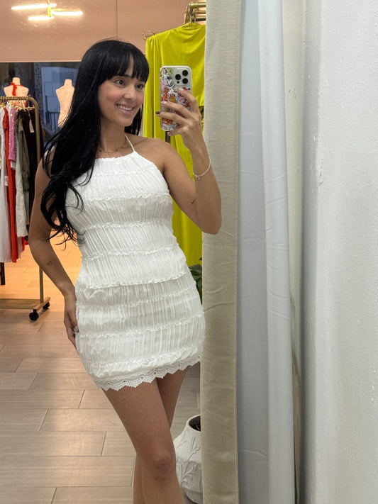 Ruffle White Skirt Sets
