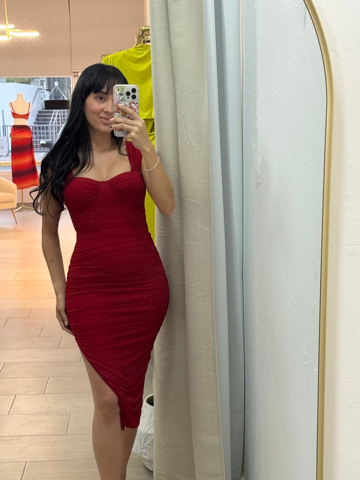 Midi Dress Red