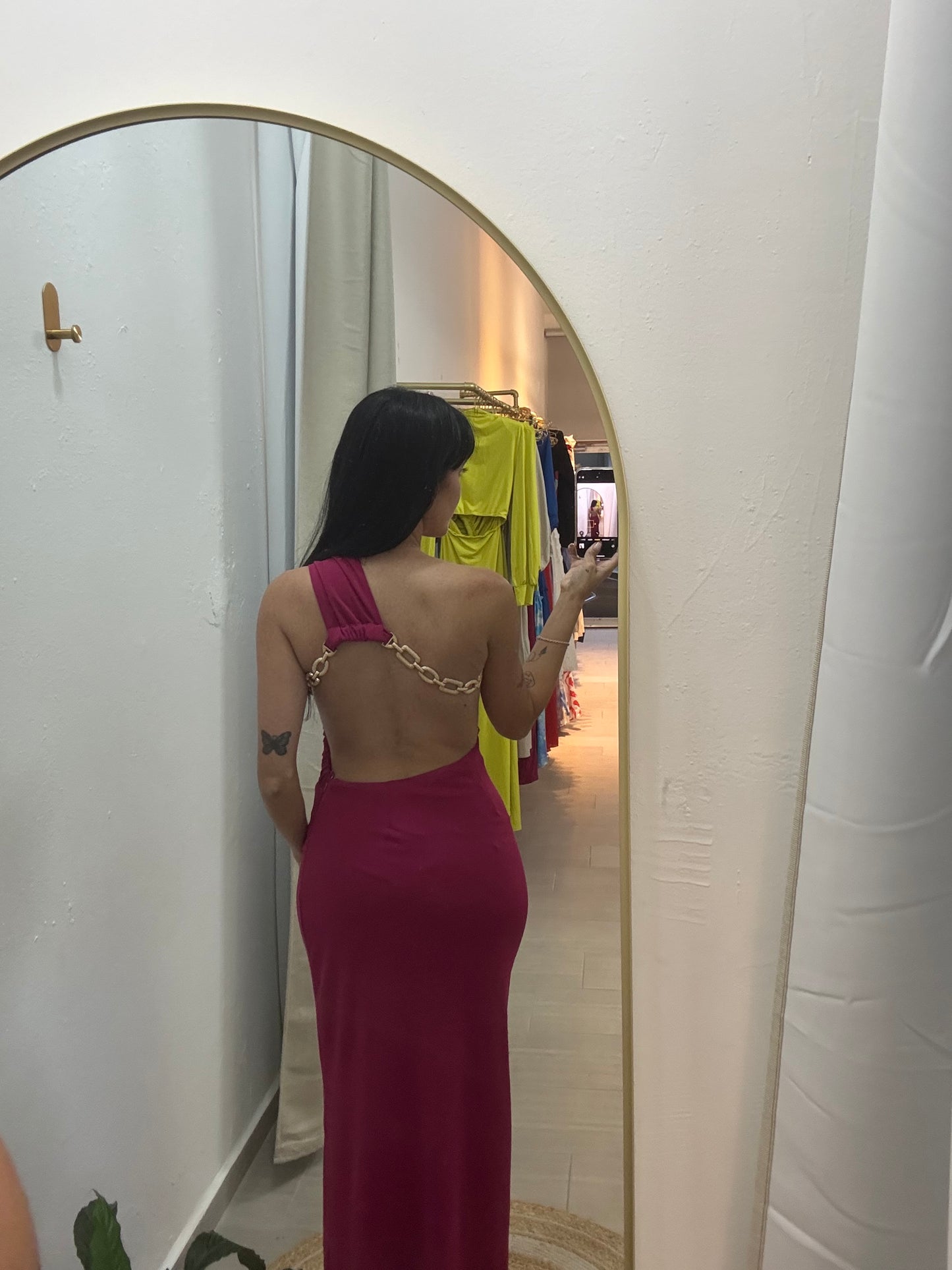 Julia Maxi Dress Fucshia