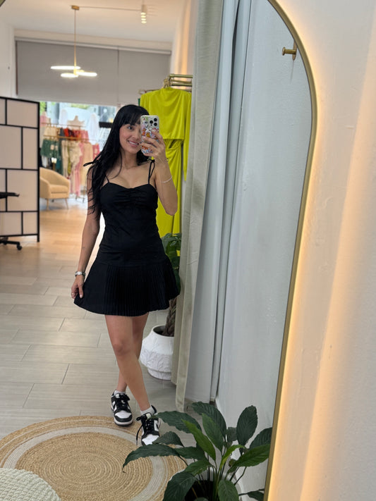 Sweetheart Black Minidress
