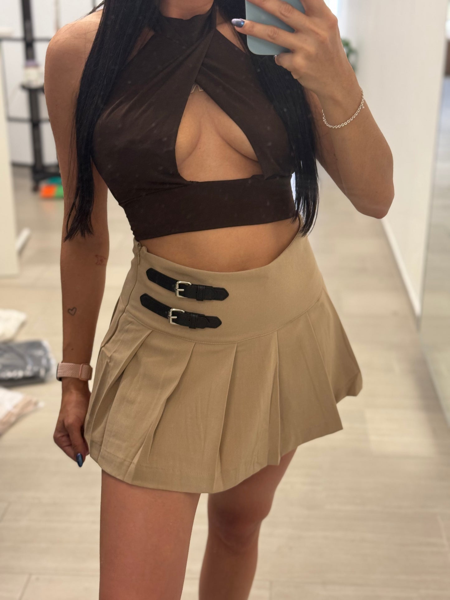 Crop Top Brown