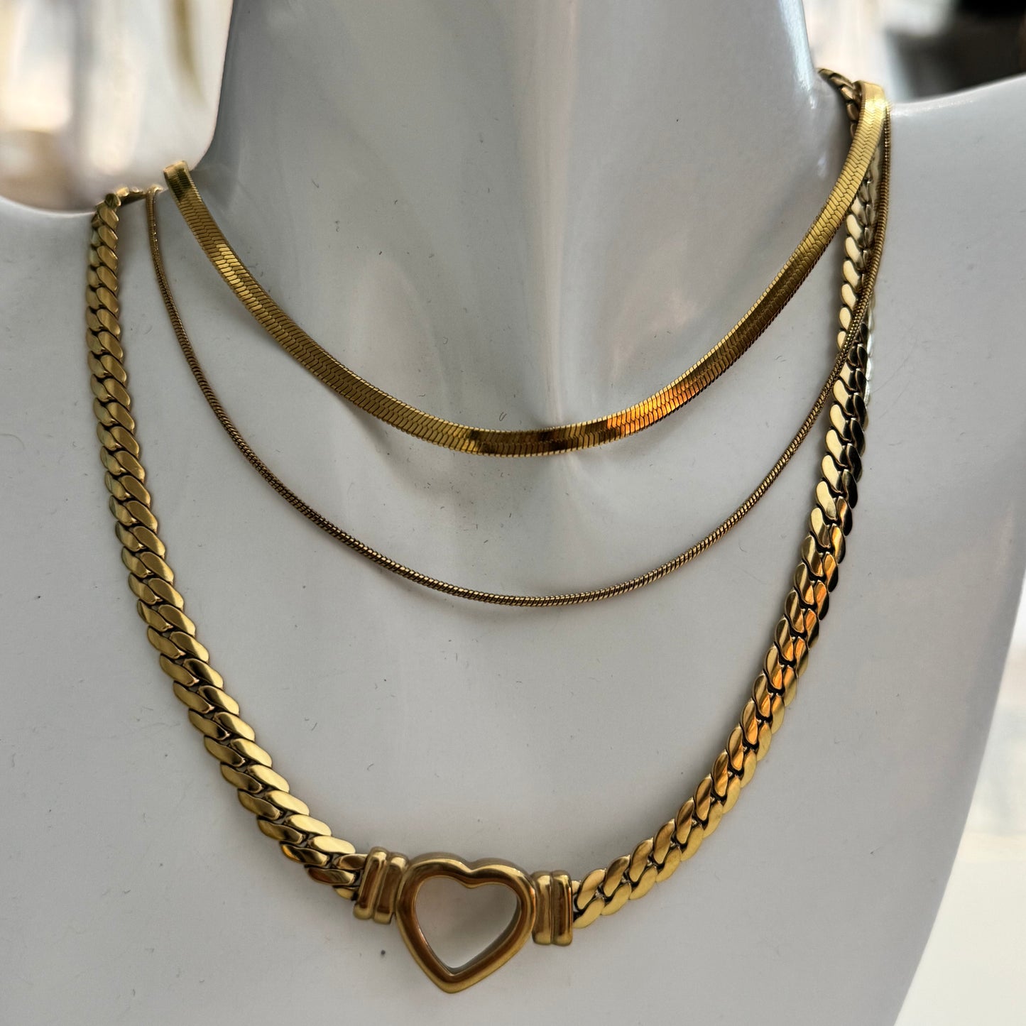 Double Layer Snake Chain Gold
