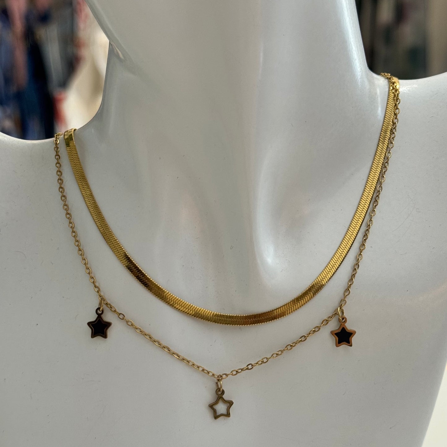Stars Double Necklace