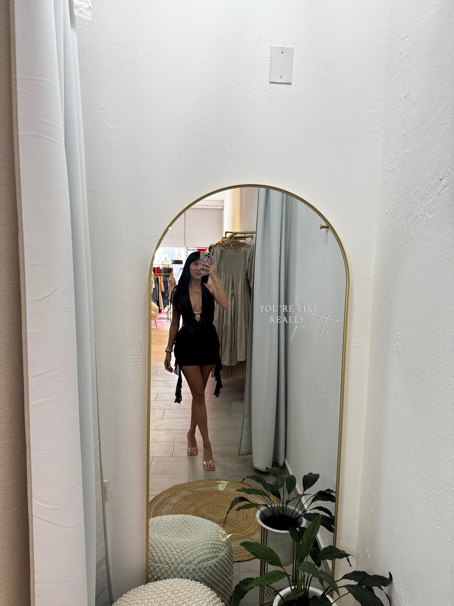 Dark Brown Mini Dress