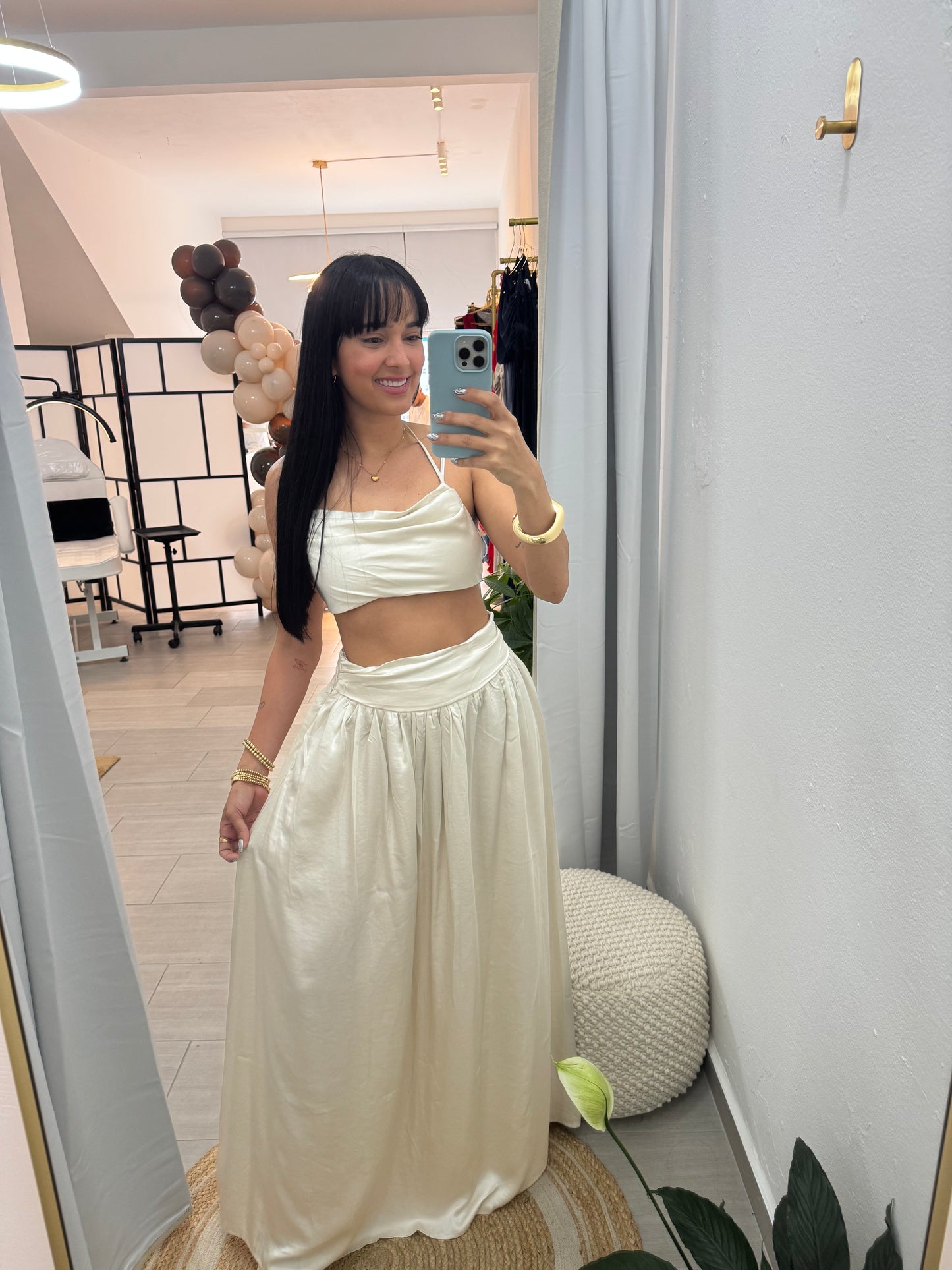 Maxi Skirt Set Off white