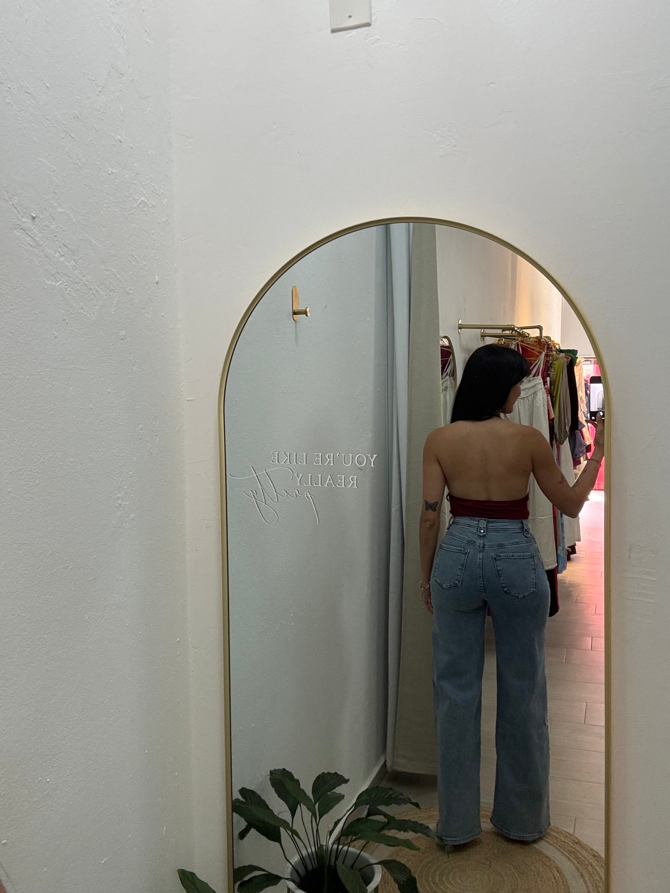 Halter Burgundy Top