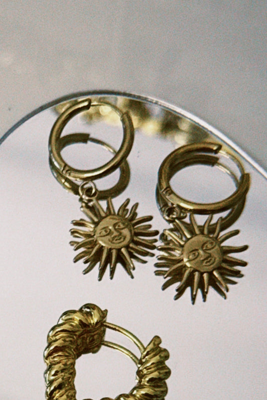 Sun Golden Earrings