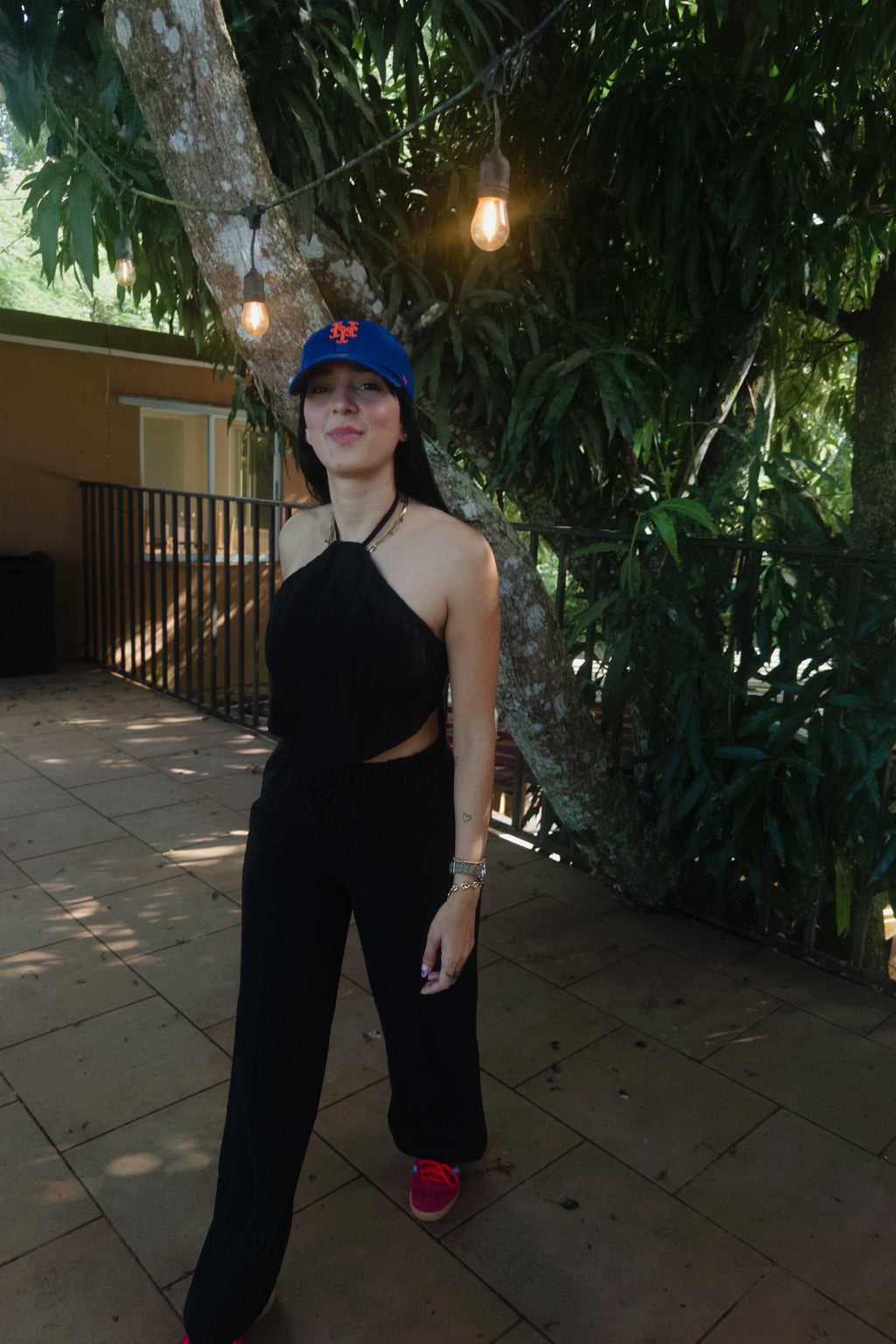 Black Long Pant Set Adelain